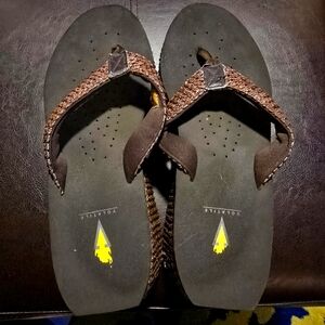 Volatile Dark Brown Sandals Used With Lots Of Life Left